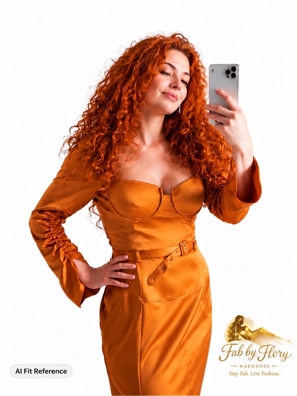 Hilary MacMillan Cognac Satin Bustier Ruched Sleeve Top NWT XL